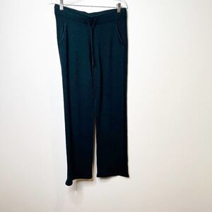Pain De Sucre Wool Blend Green Drawstring Straight Leg Pull On Pants Size Medium